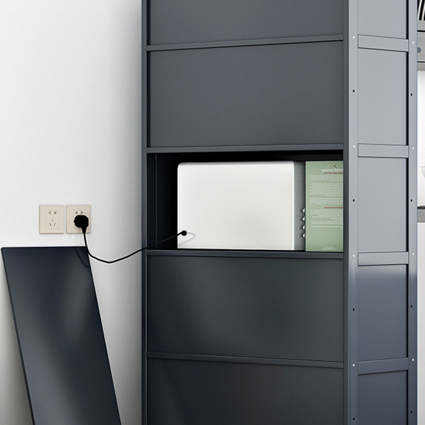 Contemporary Black Buffet Server Bamboo Dining Server for Kitchen Clearhalo 'buffet_sideboard' 'Buffets & Sideboards' 'furn' 'furn_buffet_sideboard' 'Furniture' 'Kitchen & Dining Furniture' 6139121