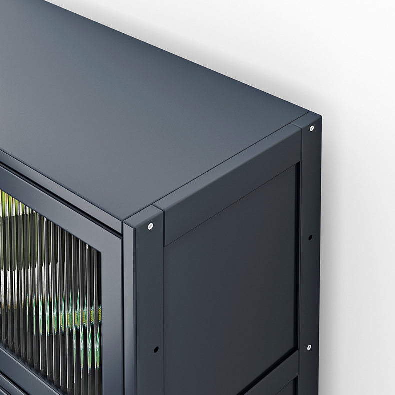 Contemporary Black Buffet Server Bamboo Dining Server for Kitchen Clearhalo 'buffet_sideboard' 'Buffets & Sideboards' 'furn' 'furn_buffet_sideboard' 'Furniture' 'Kitchen & Dining Furniture' 6139123