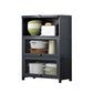 Contemporary Black Buffet Server Bamboo Dining Server for Kitchen 27.6"L x 12.6"W x 41.7"H Clearhalo 'buffet_sideboard' 'Buffets & Sideboards' 'furn' 'furn_buffet_sideboard' 'Furniture' 'Kitchen & Dining Furniture' 6139126