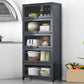 Contemporary Black Buffet Server Bamboo Dining Server for Kitchen Clearhalo 'buffet_sideboard' 'Buffets & Sideboards' 'furn' 'furn_buffet_sideboard' 'Furniture' 'Kitchen & Dining Furniture' 6139129