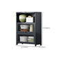 Contemporary Black Buffet Server Bamboo Dining Server for Kitchen Clearhalo 'buffet_sideboard' 'Buffets & Sideboards' 'furn' 'furn_buffet_sideboard' 'Furniture' 'Kitchen & Dining Furniture' 6139148