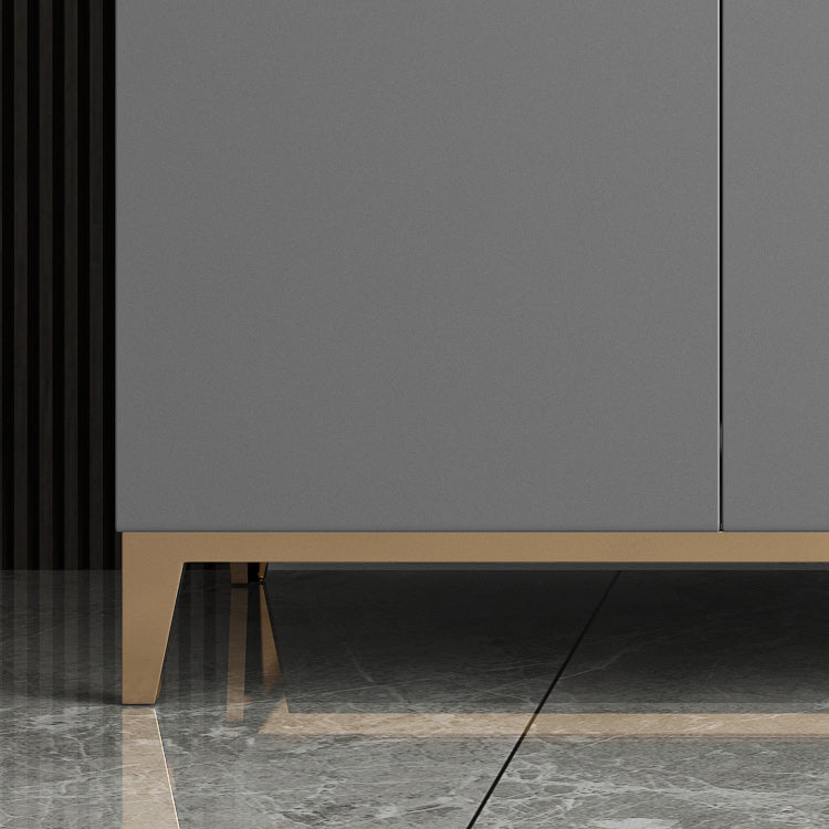 4 Drawer Buffet Sideboard Engineered Wood and Stone Sideboard Table Clearhalo 'buffet_sideboard' 'Buffets & Sideboards' 'furn' 'furn_buffet_sideboard' 'Furniture' 'Kitchen & Dining Furniture' 6139163