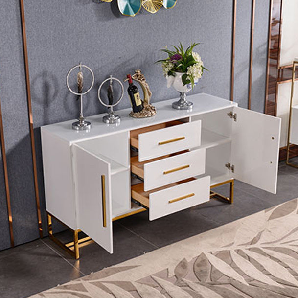 Buffet de restauration contemporain avec tiroirs serveur de restauration en bois d'ingénierie