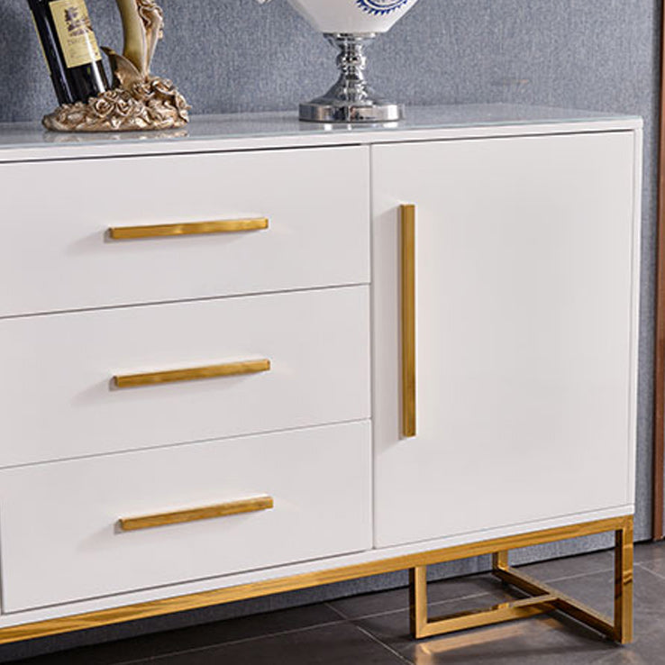 Buffet de restauration contemporain avec tiroirs serveur de restauration en bois d'ingénierie