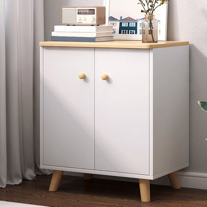 Modern Buffet Server Engineered Wood Dining Server for Kitchen 24"L x 13"W x 29"H White Clearhalo 'buffet_sideboard' 'Buffets & Sideboards' 'furn' 'furn_buffet_sideboard' 'Furniture' 'Kitchen & Dining Furniture' 6139216