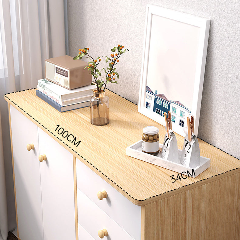 Modern Buffet Server Engineered Wood Dining Server for Kitchen Clearhalo 'buffet_sideboard' 'Buffets & Sideboards' 'furn' 'furn_buffet_sideboard' 'Furniture' 'Kitchen & Dining Furniture' 6139222