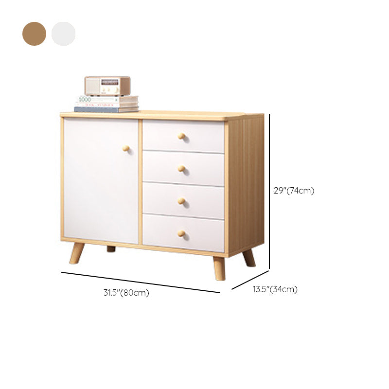 Modern Buffet Server Engineered Wood Dining Server for Kitchen Clearhalo 'buffet_sideboard' 'Buffets & Sideboards' 'furn' 'furn_buffet_sideboard' 'Furniture' 'Kitchen & Dining Furniture' 6139231