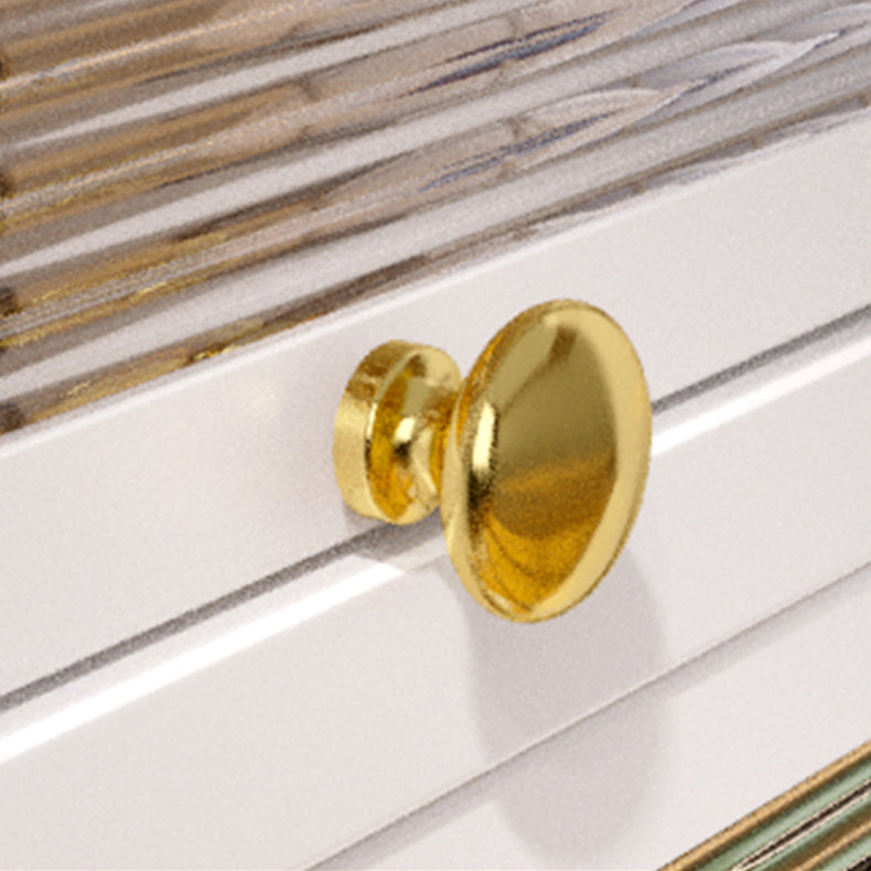 White Metal Buffet Server Modern Dining Server for Dining Room Clearhalo 'buffet_sideboard' 'Buffets & Sideboards' 'furn' 'furn_buffet_sideboard' 'Furniture' 'Kitchen & Dining Furniture' 6139275