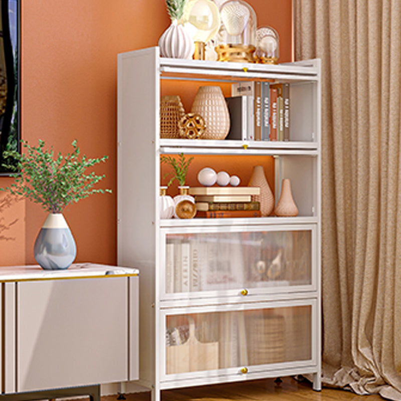 White Metal Buffet Server Modern Dining Server for Dining Room Clearhalo 'buffet_sideboard' 'Buffets & Sideboards' 'furn' 'furn_buffet_sideboard' 'Furniture' 'Kitchen & Dining Furniture' 6139283