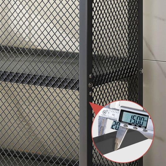 Server per pranzo in metallo e plastica Contemporary Black Buffet Server