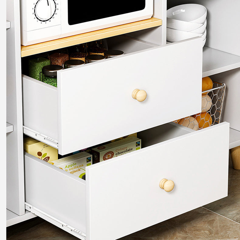 Serveur buffet en bois d'ingénierie avec tiroirs serveur de restauration contemporain