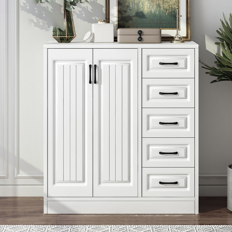 Serveur de restauration en bois blanc d'ingénierie serveur de buffet moderne avec tiroirs