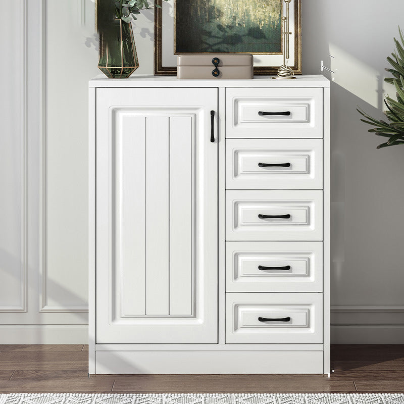 Serveur de restauration en bois blanc d'ingénierie serveur de buffet moderne avec tiroirs