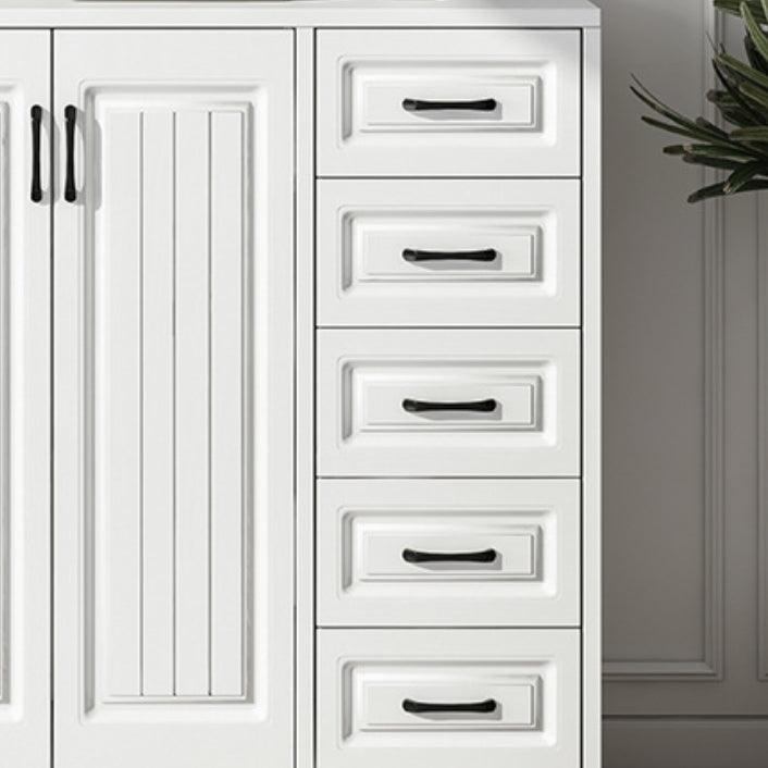 Serveur de restauration en bois blanc d'ingénierie serveur de buffet moderne avec tiroirs