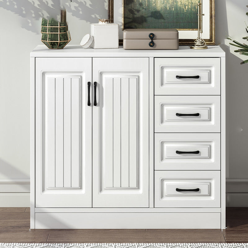 Serveur de restauration en bois blanc d'ingénierie serveur de buffet moderne avec tiroirs