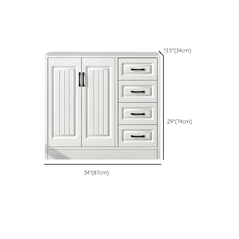 Serveur de restauration en bois blanc d'ingénierie serveur de buffet moderne avec tiroirs