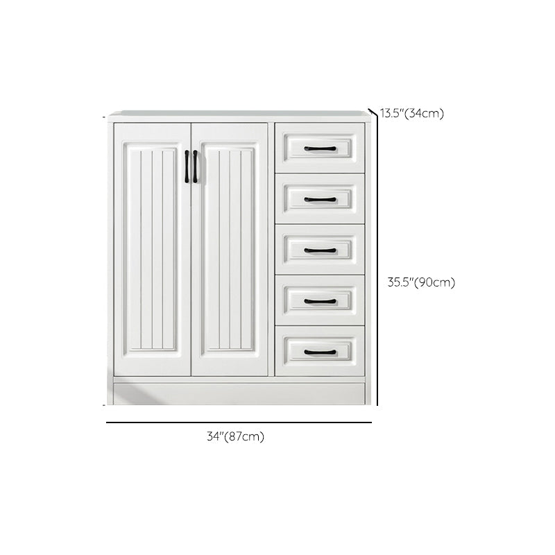 Serveur de restauration en bois blanc d'ingénierie serveur de buffet moderne avec tiroirs