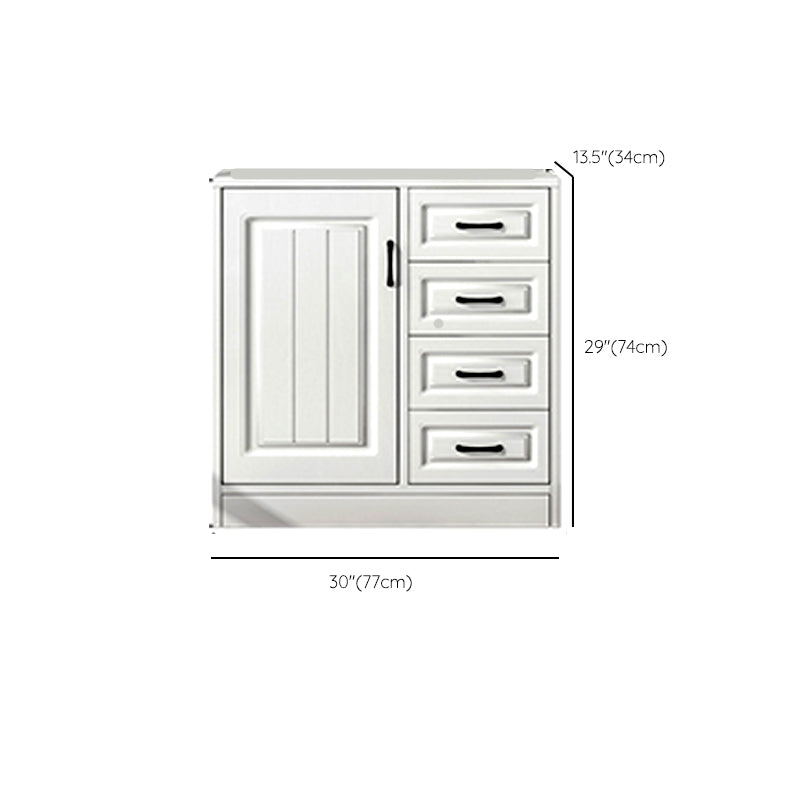 Serveur de restauration en bois blanc d'ingénierie serveur de buffet moderne avec tiroirs