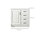 Serveur de restauration en bois blanc d'ingénierie serveur de buffet moderne avec tiroirs