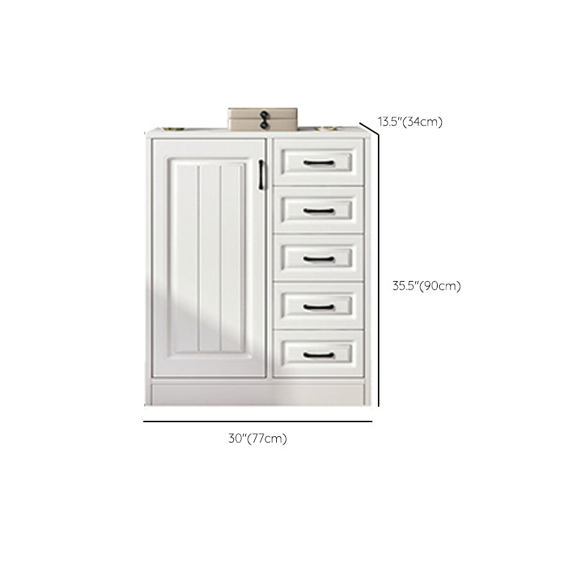 Serveur de restauration en bois blanc d'ingénierie serveur de buffet moderne avec tiroirs