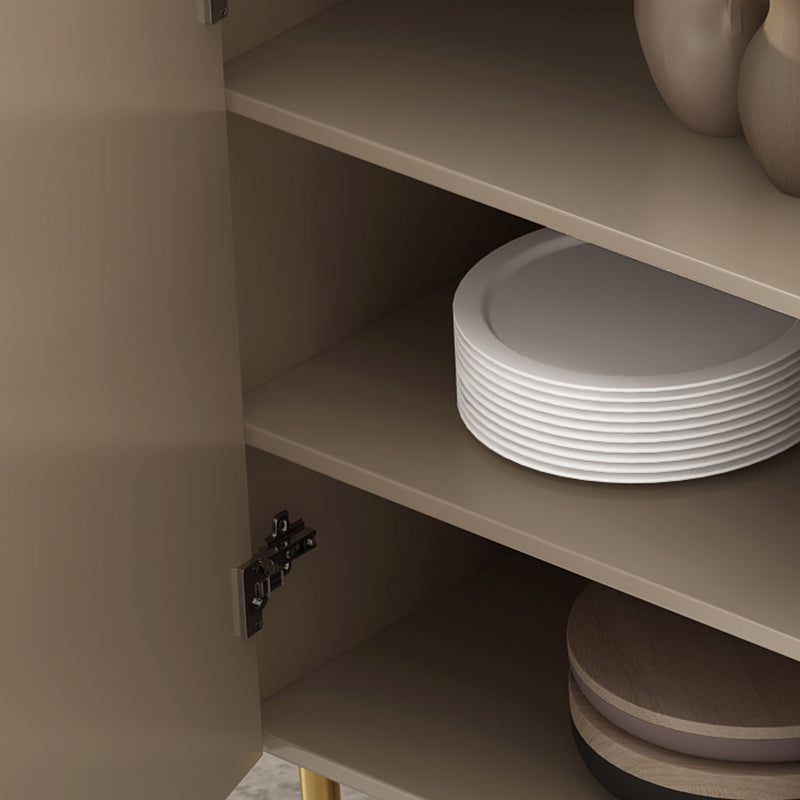 Mesa del aparador beige con cajones de comedor glamoroso para comedor