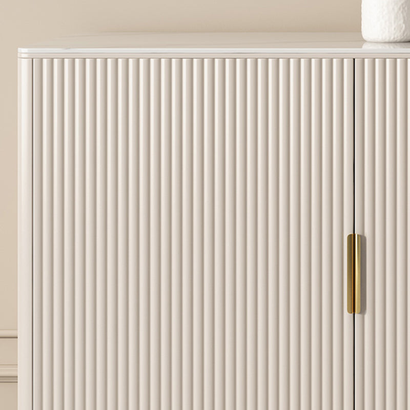 Mesa del aparador beige con cajones de comedor glamoroso para comedor