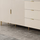 Mesa del aparador beige con cajones de comedor glamoroso para comedor