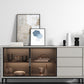 Contemporary Stone Top Sideboard 3 Drawers 2 Doors Sideboard for Living Room Clearhalo 'buffet_sideboard' 'Buffets & Sideboards' 'furn' 'furn_buffet_sideboard' 'Furniture' 'Kitchen & Dining Furniture' 6139512
