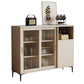 Zeitgenössische einstellbare Regale Sideboard Open Storage Server mit Glastüren