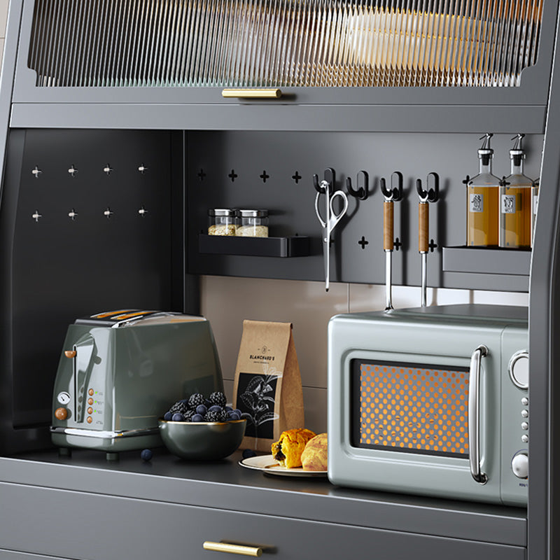 Glam Sideboard Table Metal and Acrylic Buffet Sideboard for Dining Room