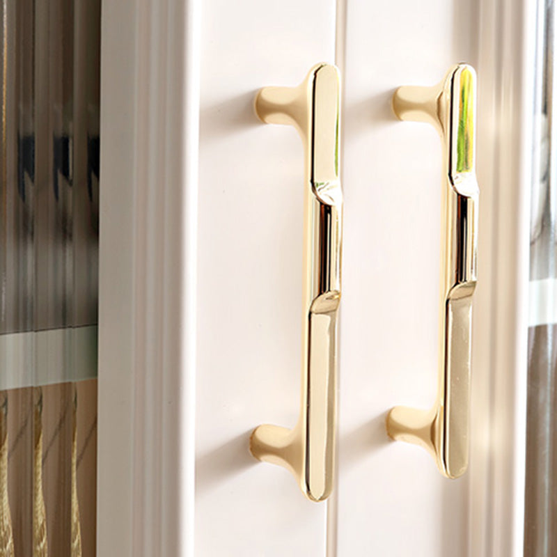 Serveur d'étagère réglable contemporain Server en pierre supérieure avec des jambes en bois massif