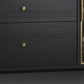 Zwarte open opbergserver Glam Wood Dining Server met 2 lades