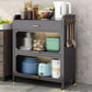 Black Metal Dining Server Contemporary Buffet Server for Kitchen Clearhalo 'buffet_sideboard' 'Buffets & Sideboards' 'furn' 'furn_buffet_sideboard' 'Furniture' 'Kitchen & Dining Furniture' 6139691