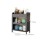 Black Metal Dining Server Contemporary Buffet Server for Kitchen Clearhalo 'buffet_sideboard' 'Buffets & Sideboards' 'furn' 'furn_buffet_sideboard' 'Furniture' 'Kitchen & Dining Furniture' 6139708