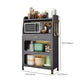 Black Metal Dining Server Contemporary Buffet Server for Kitchen Clearhalo 'buffet_sideboard' 'Buffets & Sideboards' 'furn' 'furn_buffet_sideboard' 'Furniture' 'Kitchen & Dining Furniture' 6139709
