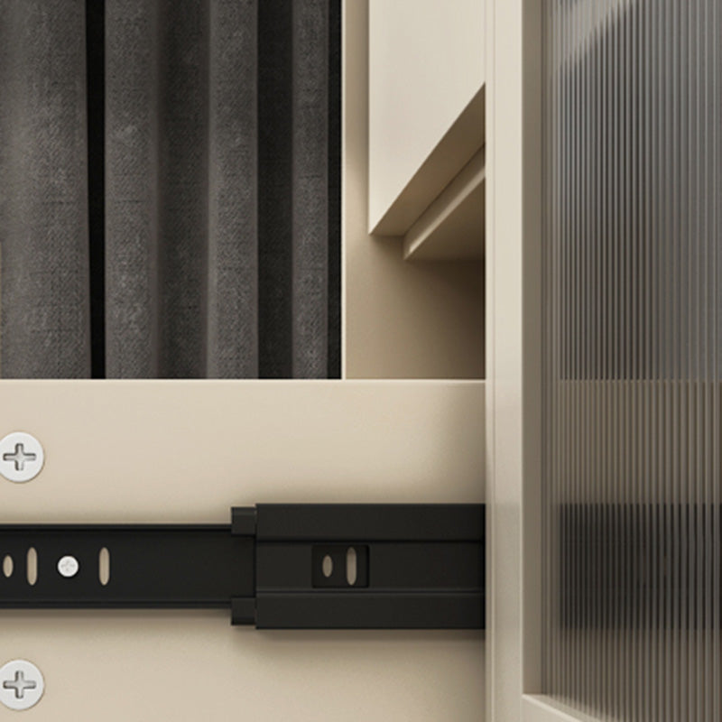 Poix de verre à bois en bois d'ingénierie Glam Buisse de verre avec des jambes dorées