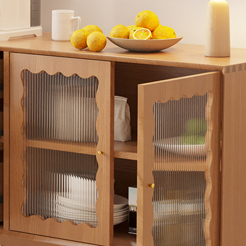 引き出し付きパインソリッドウッドダイニングサーバーコンテンポラリービュッフェテーブル