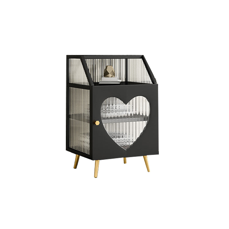 Server da pranzo con finitura opaca con gambe in metallo oro Sideboard moderno per sala da pranzo