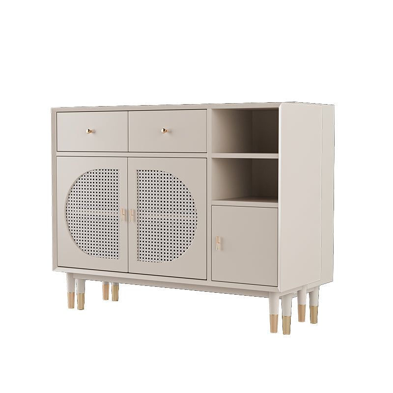 Mesa del aparador de madera diseñada con cajones de comedor glamoroso