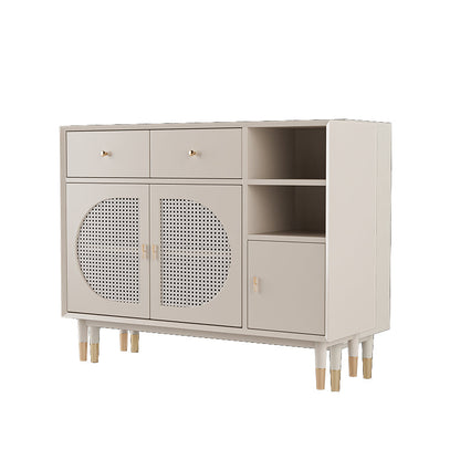 Mesa del aparador de madera diseñada con cajones de comedor glamoroso