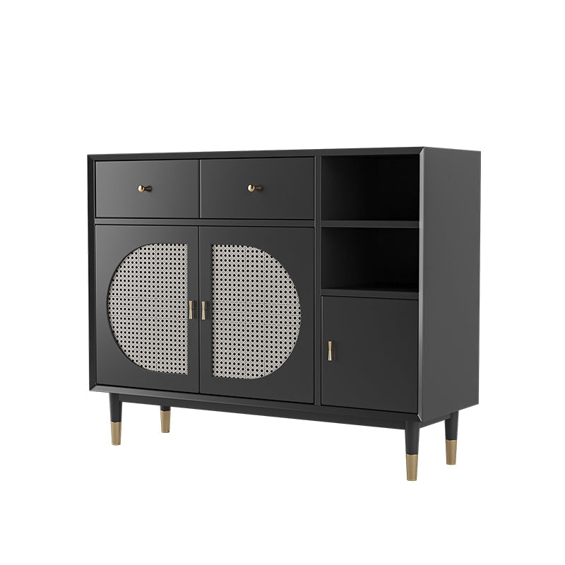 Mesa del aparador de madera diseñada con cajones de comedor glamoroso