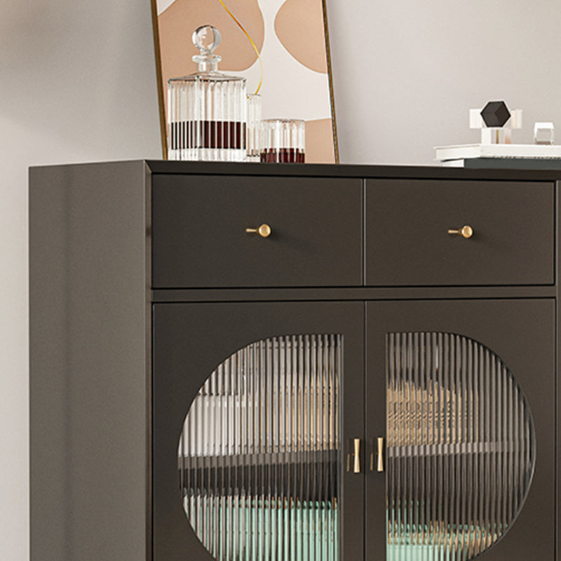 Mesa del aparador de madera diseñada con cajones de comedor glamoroso