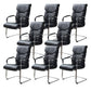 22" Wide Contemporary Executive Chair No Wheels Managers Chair 8 Piece Set Clearhalo 'furn' 'furn_office_chair' 'Furniture' 'Office Chairs' 'Office Furniture' 'office_chair' 6139965