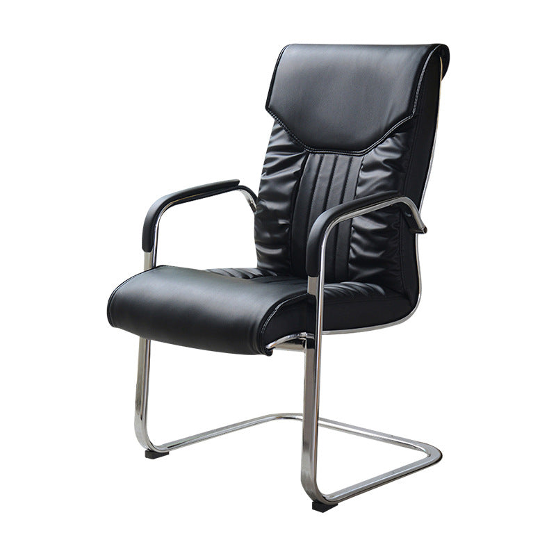 22" Wide Contemporary Executive Chair No Wheels Managers Chair Clearhalo 'furn' 'furn_office_chair' 'Furniture' 'Office Chairs' 'Office Furniture' 'office_chair' 6139968