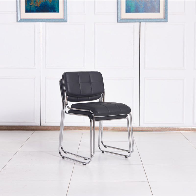 Low Back Conference Chair Contemporary No Wheels Guest Chair Clearhalo 'furn' 'furn_office_chair' 'Furniture' 'Office Chairs' 'Office Furniture' 'office_chair' 6139977