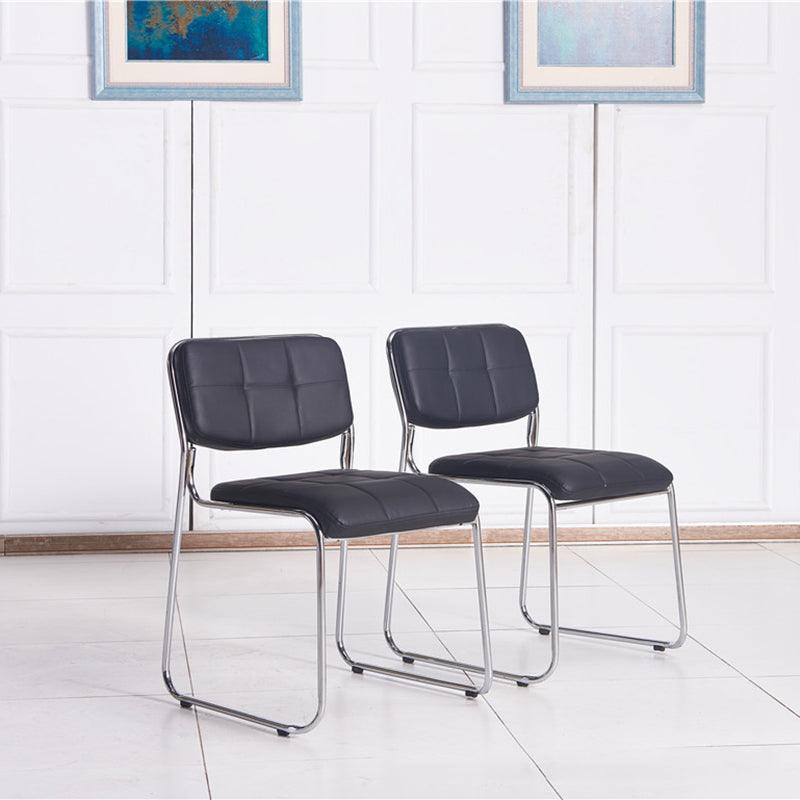 Low Back Conference Chair Contemporary No Wheels Guest Chair Clearhalo 'furn' 'furn_office_chair' 'Furniture' 'Office Chairs' 'Office Furniture' 'office_chair' 6139978