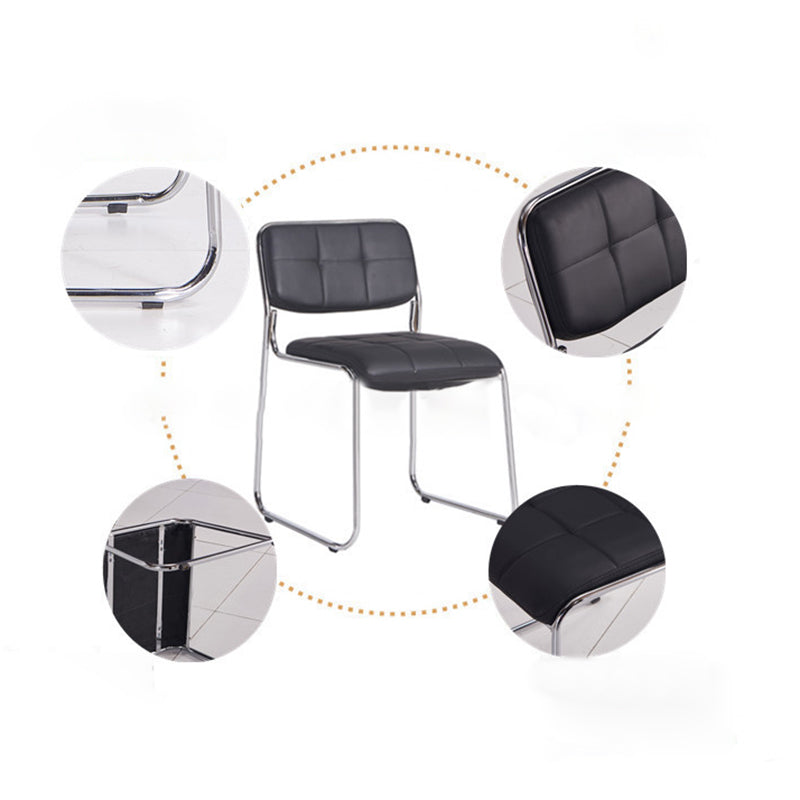 Low Back Conference Chair Contemporary No Wheels Guest Chair Clearhalo 'furn' 'furn_office_chair' 'Furniture' 'Office Chairs' 'Office Furniture' 'office_chair' 6139983