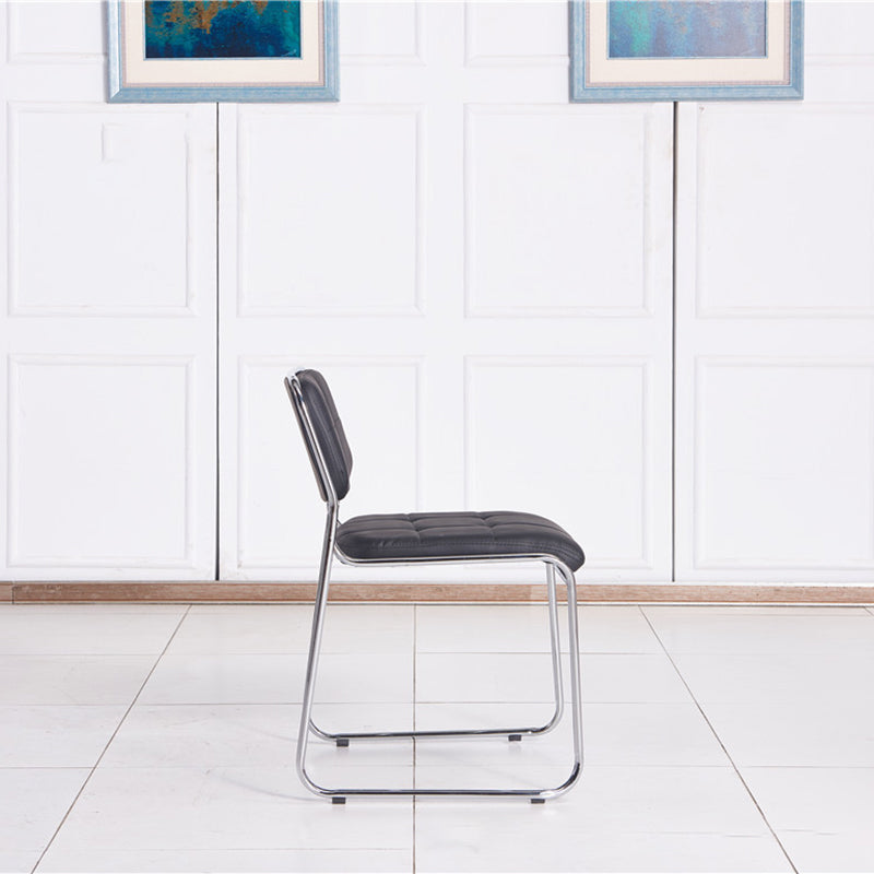 Low Back Conference Chair Contemporary No Wheels Guest Chair Clearhalo 'furn' 'furn_office_chair' 'Furniture' 'Office Chairs' 'Office Furniture' 'office_chair' 6139985