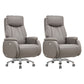 18"W Contemporary Office Chair Chrome Tilt Mechanism Swivel Chair 2 Piece Set Clearhalo 'furn' 'furn_office_chair' 'Furniture' 'Office Chairs' 'Office Furniture' 'office_chair' 6140002