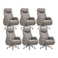 18"W Contemporary Office Chair Chrome Tilt Mechanism Swivel Chair 6 Piece Set Clearhalo 'furn' 'furn_office_chair' 'Furniture' 'Office Chairs' 'Office Furniture' 'office_chair' 6140006